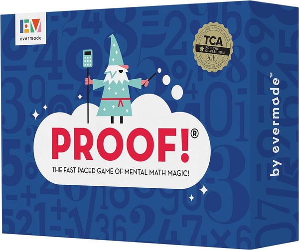 Proof! Math Game - Fast Paced Mental Math Magic, Teachers' Choice Award Winning Educational Game, Ages 9+