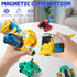 36, 6-in-1 4 5 7 8, BLF FUN Magnetic Transforming Dinosaur Car Toy for Kids Ages Transforme Dino Robot Truck, Birthday