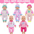 5 Sets 14-18 Inch 16 Inch UNICORN ELEMENT Baby Doll Clothes for Dolls, Baby Doll Pjs Clothes Outfits and Accessories