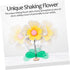 10 Pcs Car Flower Dancing Figures, Desktop Bobblehead Doll Accessories for Dashboard Decor and Ornaments