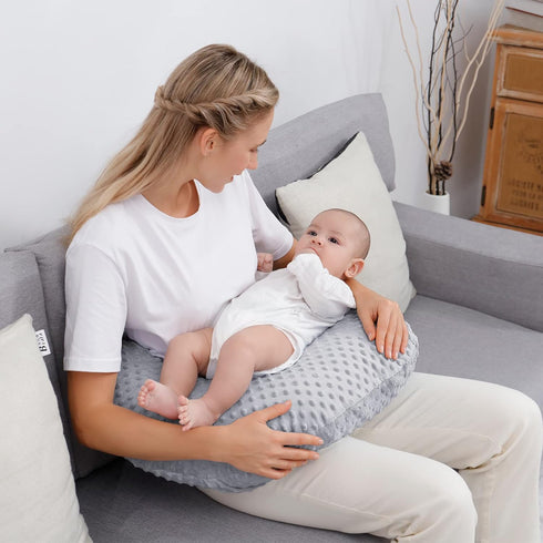 Tummy Pillowcase for Nursing Pillow and Positioner for Breastfeeding and Bottle Feeding, Propping Baby, Time, Baby