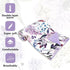 Set Purple Baby Blankets, Minky Toddler Blanket for Boys Girls, Wisteria Floral Nursing Pillow Cover, Nursing