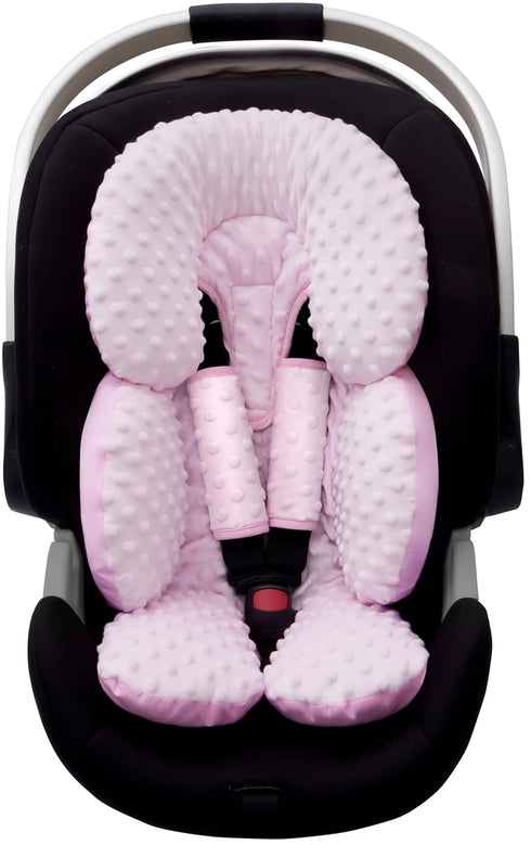 Pro Goleem Infant Car Seat Head Neck Body Support, Ultra-Soft Minky and