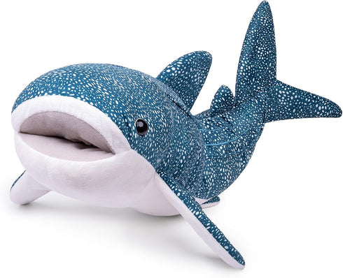 ZHONGXIN 33" Realistic Whale Shark Plush Toy - Large, Weighted, Soft Ocean Sea Creature Gift for Kids