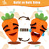 Big Feelings Carrot Social Emotional Learning Toys, 26 Facial Expressions & 10 Flashcards for Kids 3-6