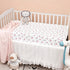 3 Pack 28x52 Inches PHF Soft Rose Floral Crib Sheets Fitted, Silky Comfy Breathable Baby Sheets for Boys Girls, Fits