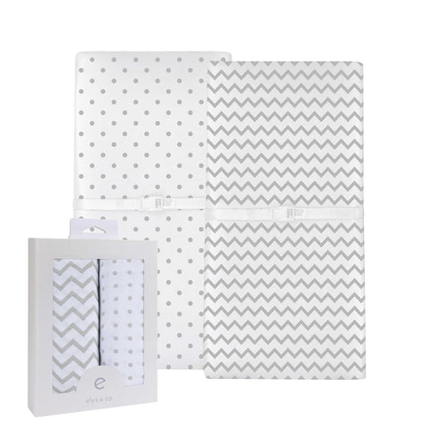 Changing Pad Cover 2 Pack - Baby Changing Pad Cover with 100%