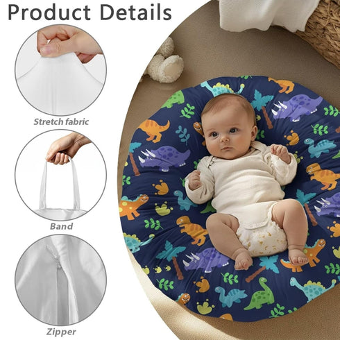 Sellikakes Cute Dinosaur Tree Newborn Lounger Cover Cute Removable Infant Nest Pillow Cover Nursing Pillow Slipcovers