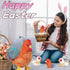 9 1 Set, in Chicken Stuffed Animal Cute Stuffed Chicken Plush Toy Egg Laying Hen with Zipper and Baby Chicks Toy