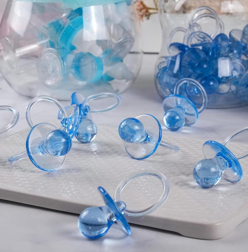 2.5" 36 Count) Baby Pacifier Baby Shower Favors Decoration (Blue