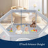 65 Inch Hexagonal Baby Playpen for Infants and Toddlers - Indoor/Outdoor Safety Fence