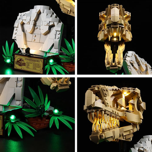 Kyglaring LED Light Kit for Lego Jurassic World, Indominus Rex Lighting Kit Compatible with Lego 76964 - No T Rex Model