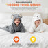 Mart Fort Pack 2 31.5" 31.5" of Hooded Baby Towels for Newborn- x Coral Fleece Fabric, Absorbent and Washable