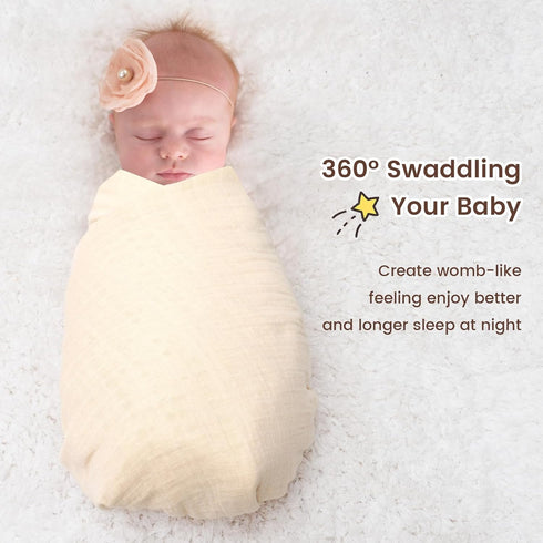 4 Pack 47" 47", 100% david's kids Baby Muslin Swaddle Blankets x Cotton Swaddling Blankets Wrap for Boys Girls, Ultra