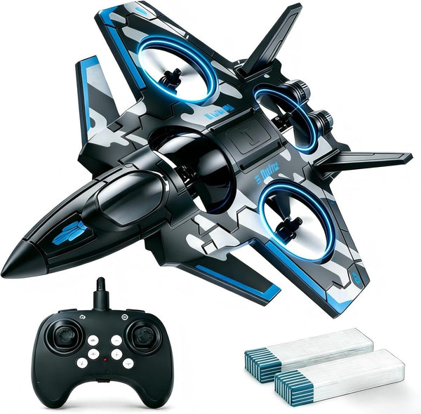 BEACONDESI F47 RC Fighter Drone for Kids, Remote Control Airplane with Altitude Hold,