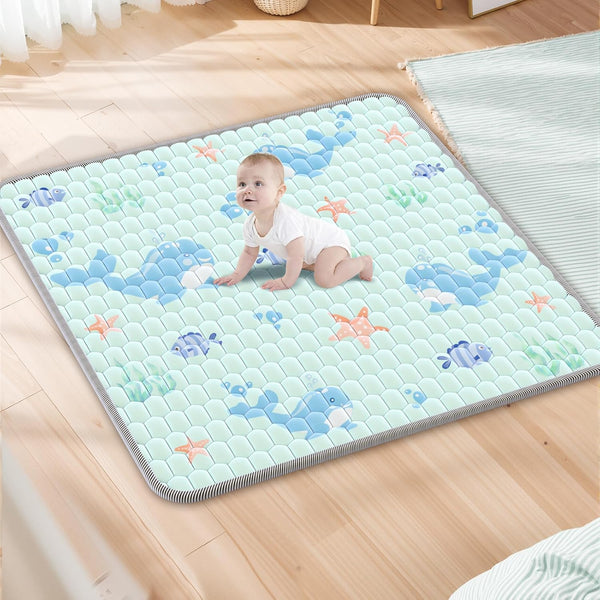 Baby Play Mat 47x47inch - Thicken Soft Baby Cushioned Playmats for Playpen
