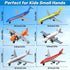 6 Pack 3-5 6 7 QUANA Airplane Toys, Metal Plane Pull Back Toy Airplanes for Kids Years Old, Die Cast Aircraft Models