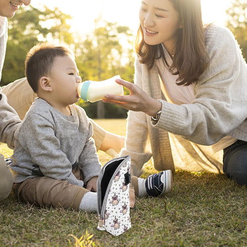 LRXIYODE 3-Mode Portable Milk Bottle Warmer with USB Adjustable Heating, Wear-Resistant Insulated Cover for Breastmilk
