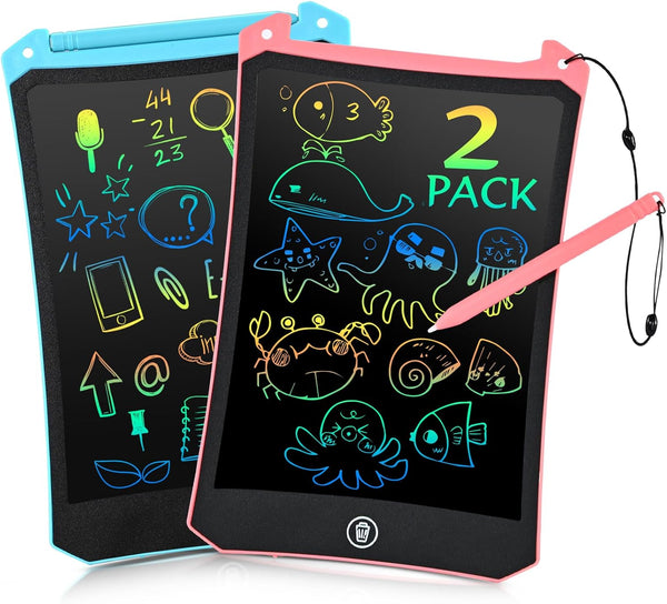 EooCoo Toddler Toys, LCD Writing Tablet for Kids 2 Pack, Toddler Travel Essentials