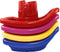 Matty's Toy Stop Plastic Nesting/Stacking Tug Boats (11") Red, Blue, Pink &