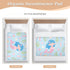 siphylline 52" 34" Cute Cartoon Blue Mermaid Extra Large Resuable Changing Pad Covers Water Resistant Bed Wetting Pads