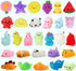 60 Pack Mochi Squishy Toys, Kawaii Mini Animal Squishies for Kids Treasure Box Classroom Prizes Birthday Party Favors