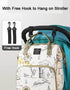Ybberik Backpack Diaper Bag with Insulated Pockets, Stroller Straps, USB Charging Port, Large Lightweight Diaper Bag