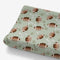American Football Sport Changing Pad Cover for Baby Boys, Green Diaper Change Table Sheet, Soft Fitted Mat 32"/34" x 16"