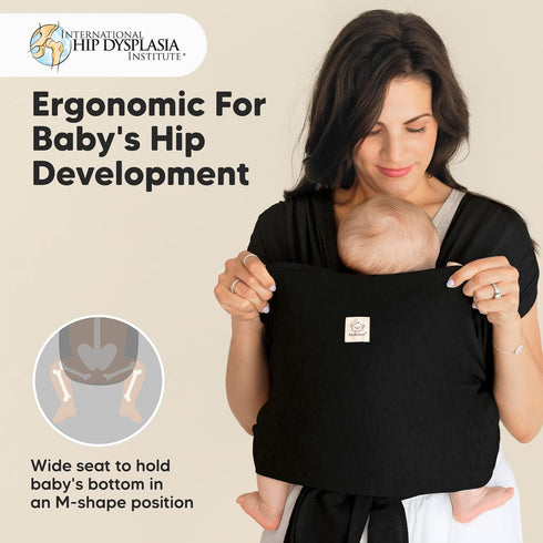 KeaBabies Baby Wrap Carrier Ring Sling - Easy to Wear, Adjustable D-Lite Baby Carrier Newborn to Toddler, Infant