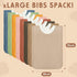 8 Newwiee Pcs Large Muslin Pullover Baby Bibs Full Coverage Toddler Slip on Absorbent Bib Waterproof Toddler Towel Bibs