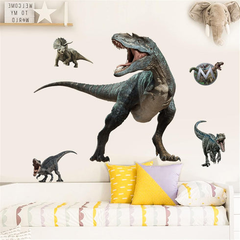 Kiddale T-Rex Giant Wall Stickers, Removable Peel and Stick Dinosaur Wall Decals for Kids, Bedroom, Living Room
