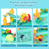 Kids Play Sink with Running Water - Mini Water Table for Toddlers 1-3, Electric Dishwasher Playing Toy for Indoor &