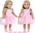 BDDOLL 18 Inch Playset American Doll Clothes and Accessories Makeup Including Fashion Skirt, Bag, Eye Shadow Plate