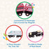 6 Set 3+ Battat Classic Magnetic Wooden Trains Pieces Wooden Railroad Engines & Cars Years