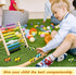 8 Pieces Wooden Mini Car Wood Race Car Kids Track Colorful Ramp Toy Replacement Vehicle Play Sets
