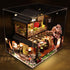 DIY Miniature Dollhouse Kit - Tiny House with Furniture, 1:24 Scale Japanese Style Shop