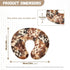 ZWPINITUP Brown Hide Cow Baby Fashion Nursing Pillow Cover Baby Breastfeeding Slipcover Newborn Safety and Comfy Cover