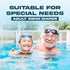 LFDAVP 3XL Reusable Adult Swim Diaper Special Needs, Incontinence Plastic Pants Cloth Diaper Cover, Waterproof Training