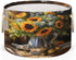 Closet Bouquet of Sunflower Round Baby Gift Baskets,Sunflower Round Decorative Storage Box Canvas Fabric Organizer