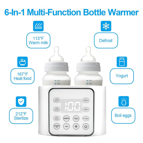 Winged Whale 9-in-1 24H Baby Bottle Warmer Multifuntion Breast Milk Warmer, Fast Baby Food Heater and Defrost Warmer