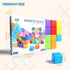 8 1.65 Inch 1 2 3 (16PCS) Large Magnetic Building Blocks in Colors, Magnet Cubes for Sensory Education, STEM Learning