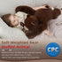 24 Inch 4 Cozy Weighted Bear Stuffed Animal Brown Bear Plush Toy Pound Soft Fur Long Arms Hugging Toy Gift for Kids