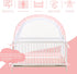 55" 27" 51" Lazyzzzz Crib Tent - Pop Up Crib Canopy with Double Zipper Self-Locked, Mosquito Net Mesh Crib Net to Keep