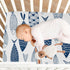 Set, Fitted Crib Sheets for Boys Girls, Soft Breathable Comfortable Ornamental Fish Pattern Baby Sheet Crib Sheets Fits