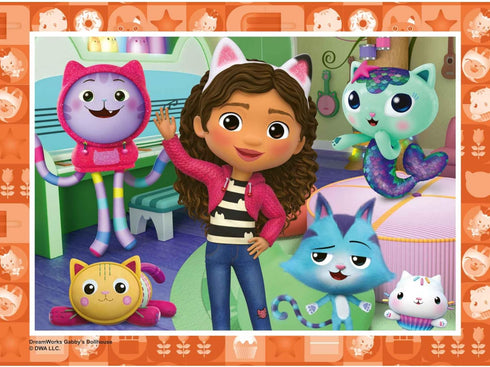 Ravensburger Gabby’s Dollhouse Jigsaw Puzzles for Kids - Age 3 Years Up, 4 in a Box (12, 16, 20, 24 Pieces)
