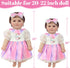 TDDS9 4 Sets 20-22 Inch 9 Doll Clothes and Accessories for Dolls, Pcs Clothes Dresses Outfits Including Dress