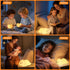 7 1/3 Dimmable Tremdwoto Dog Night Light for Kids,Cute Colorful Night Light Baby Girl Squishy Night Lights Lamp Hour