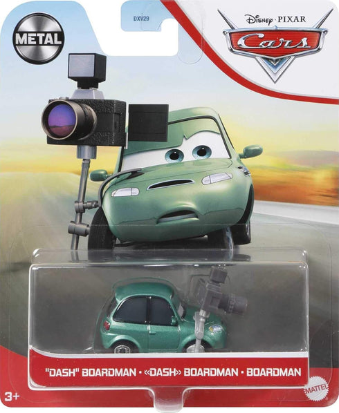 Disney Cars Dash Boardman, Miniature Collectible Racecar Toys Based on Cars Movies for Kids Age 3 and Older, Multicolor