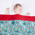 30 40 Inch Baby Blanket for Boys Girls Soft Minky with Double Layer Dotted Backing, Cartoon Printed x Receiving Blanket