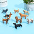 ONEST 13 Pieces Mini Dog Figurines Playset, Hand Painted Realistic Detailed Plastic Puppy Figures for Kids